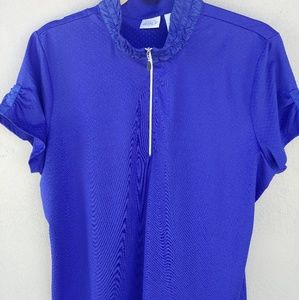Chicos Zenergy Golf sz 3 zip shirt